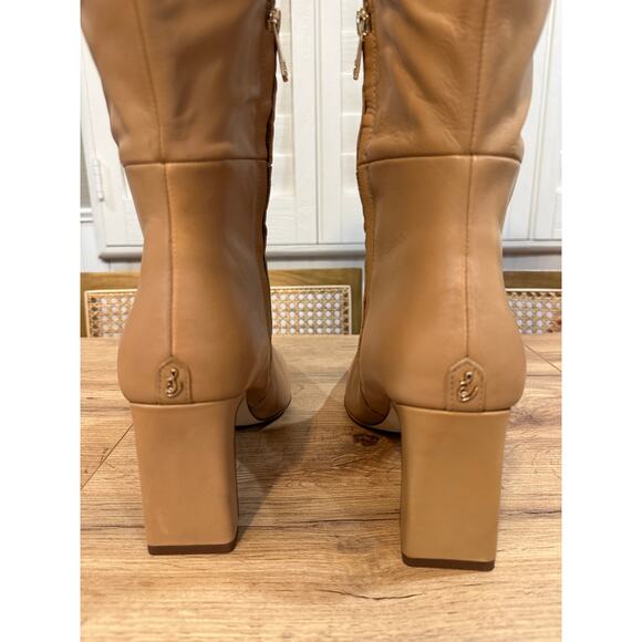 Sam Edelman Sylvia Knee High Boots Luxe Tan Leather 11.5 Athletic Fit Style NWOB - Picture 12 of 15